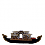Kerala House boat wood and bamboo 15 inch ( width) x 5 inch (height) X 3 inch depth