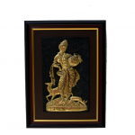 Brass impose Shakuthala  (16 inc X 10 inch) with Frame (24 inch x 17 inch)